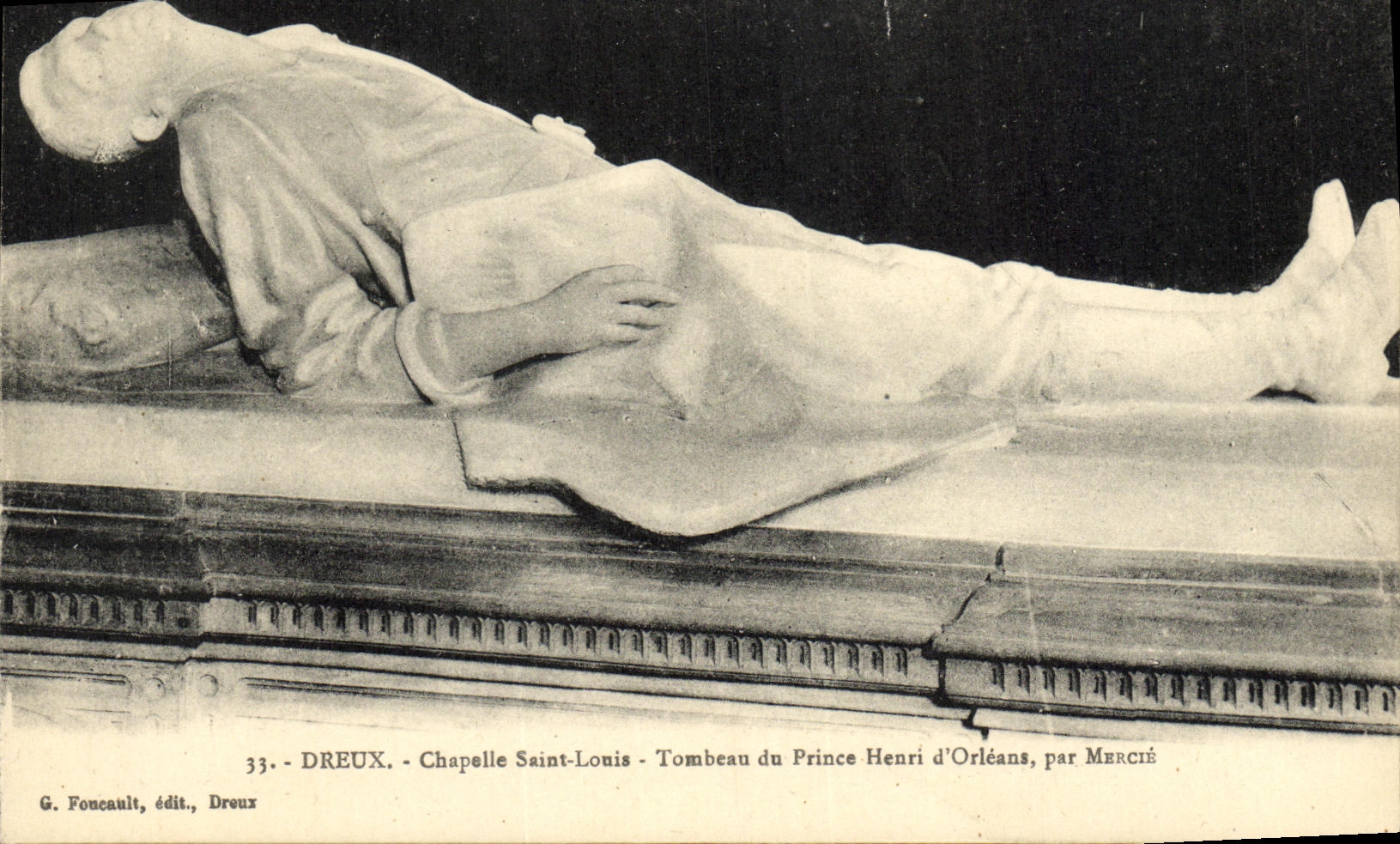 Dreux - Capilla de San Luis - Tumba del Príncipe Henri d'Orléans, de Mercié