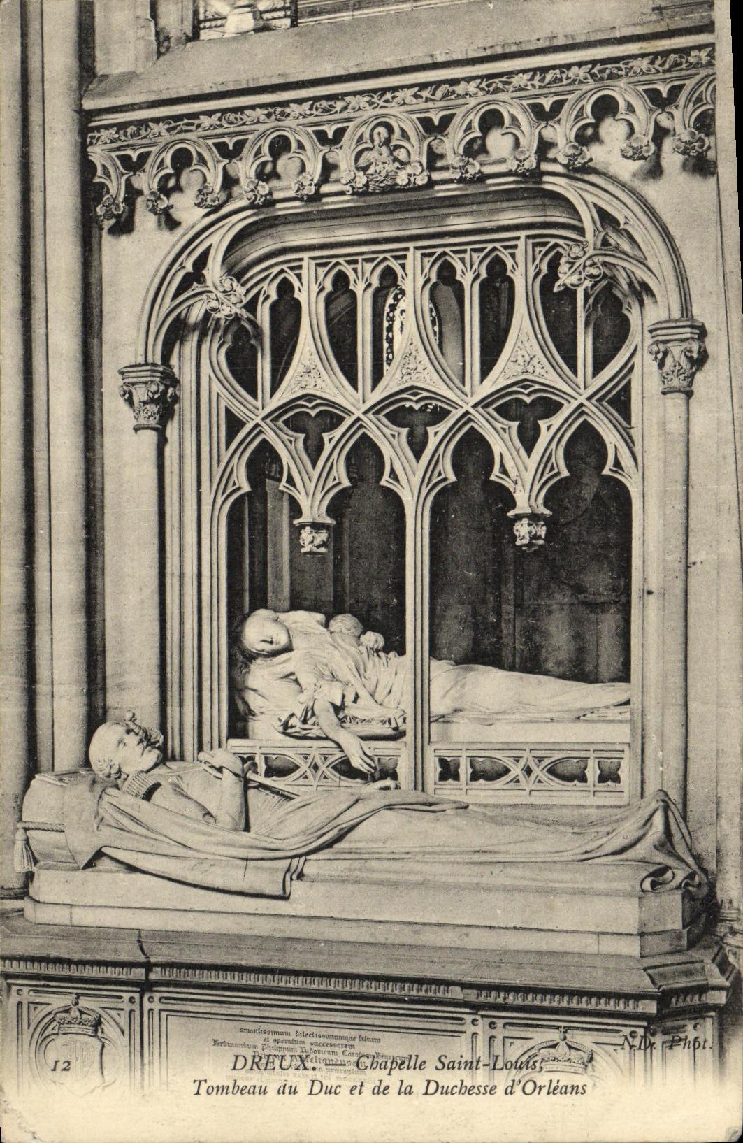 Tumba del Duque y de la Duquesa de Orléans — Capilla de San Luis — Dreux