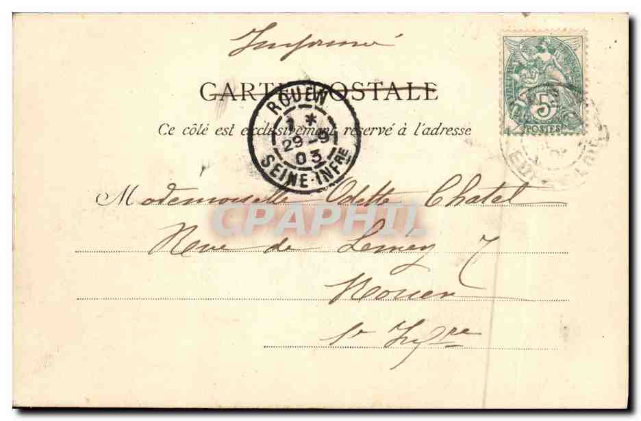 CPA Environs de Dreux Chateau d Anet — Rückseite