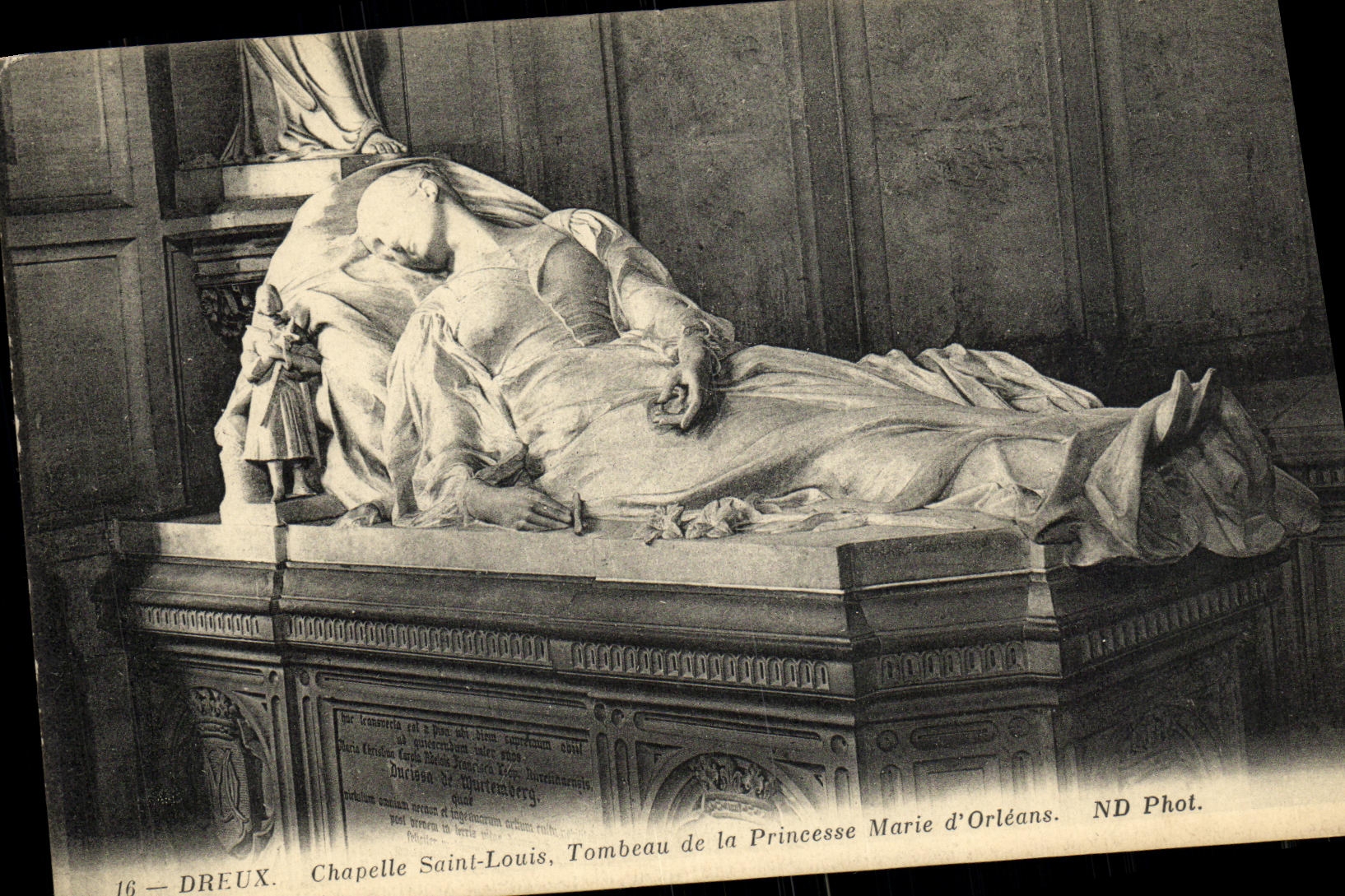 Dreux — Cappella di San Luigi, Tomba della Principessa Marie d'Orléans — ND Phot.