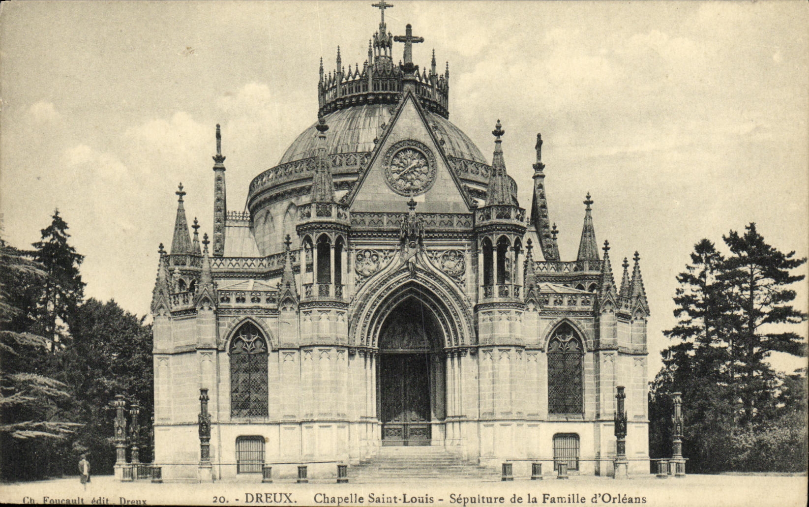 Dreux — Kapelle Saint-Louis — Bestattung der Familie Orleans — Verlag Ch. Foucault, Dreux, Nr. 20