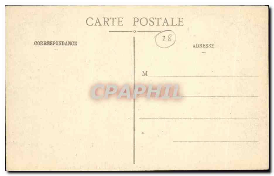 Dreux — Kapelle Saint-Louis — Bestattung der Familie Orleans — Verlag Ch. Foucault, Dreux, Nr. 20 — Rückseite