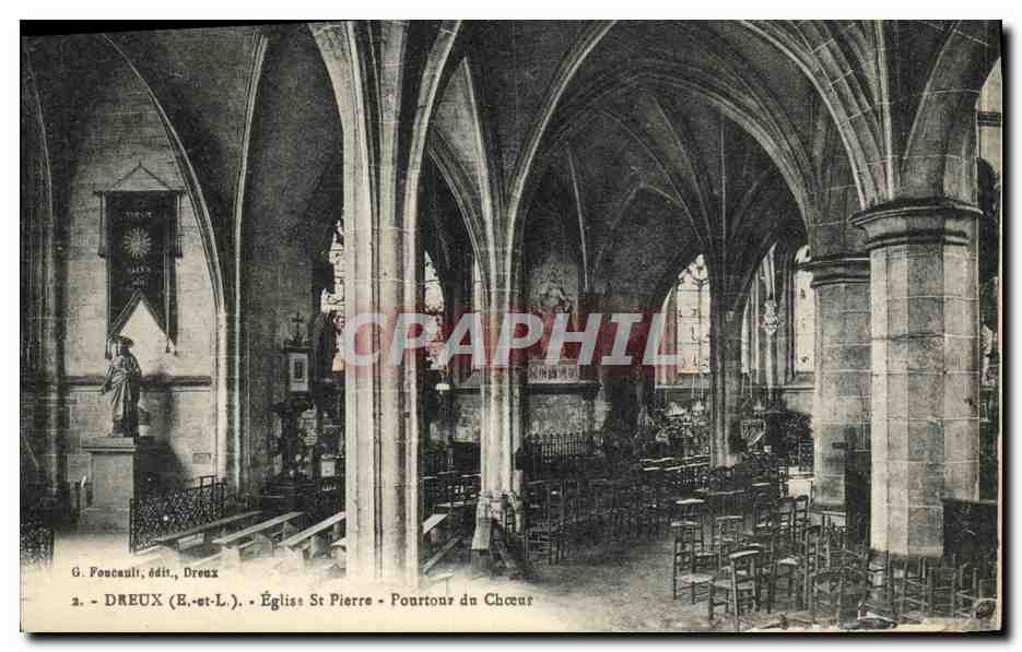 Dreux (E.-et-L.) - Église Saint-Pierre - Pourtour du Chœur