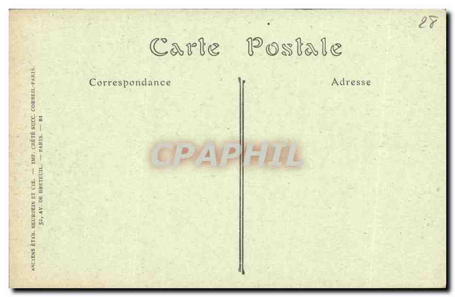 CPA Chartres Decoration du Tympan d Une Fenetre d une Maison du 13eme — Verso