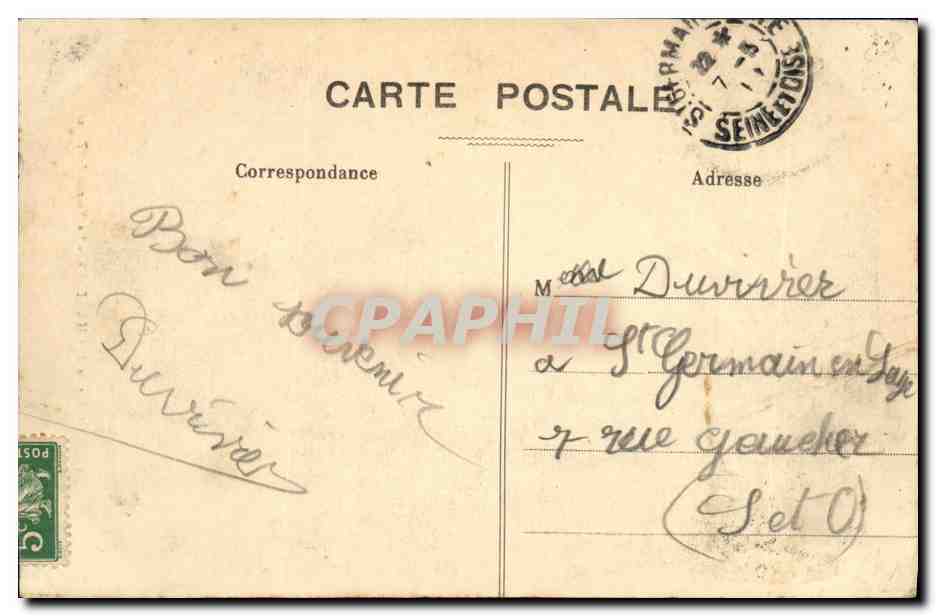 CPA Chartres de Cathedrale La Vierge du Pilier — Rückseite
