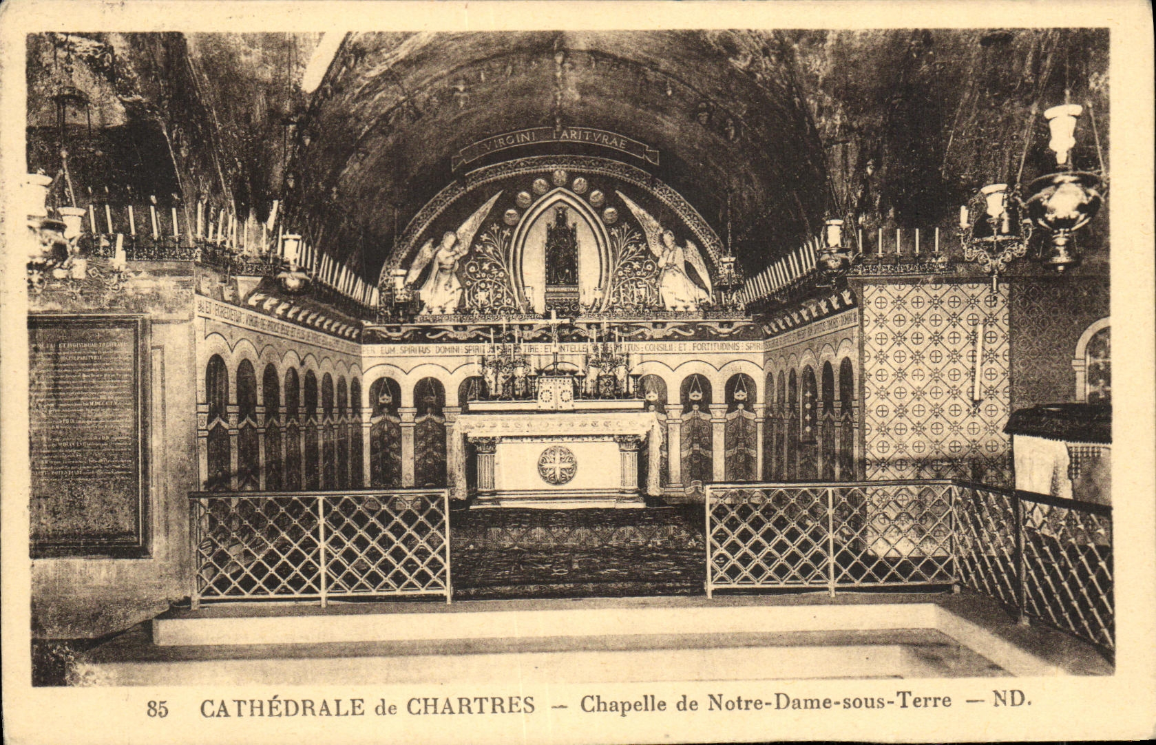 CPA Chartres de Cathedrale Chapelle de Notre Dame Sous Terre