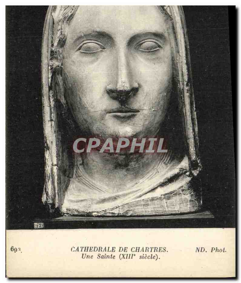 Cathédrale de Chartres — Une Sainte (XIIIe siècle) — ND. Phot.