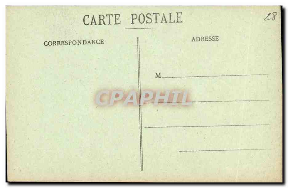 CPA Chartres La Cathedrale Details du porche du portail Sud St paul St Jean St Jacques le Majeur Le Mineur Barthelemy — Verso