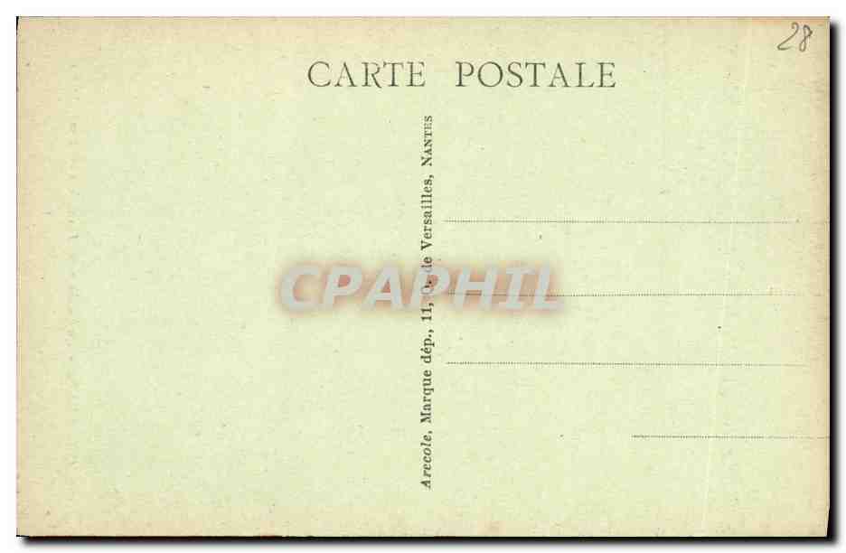 CPA Chartres La Cathedrale Fragment du Portail sud — Verso
