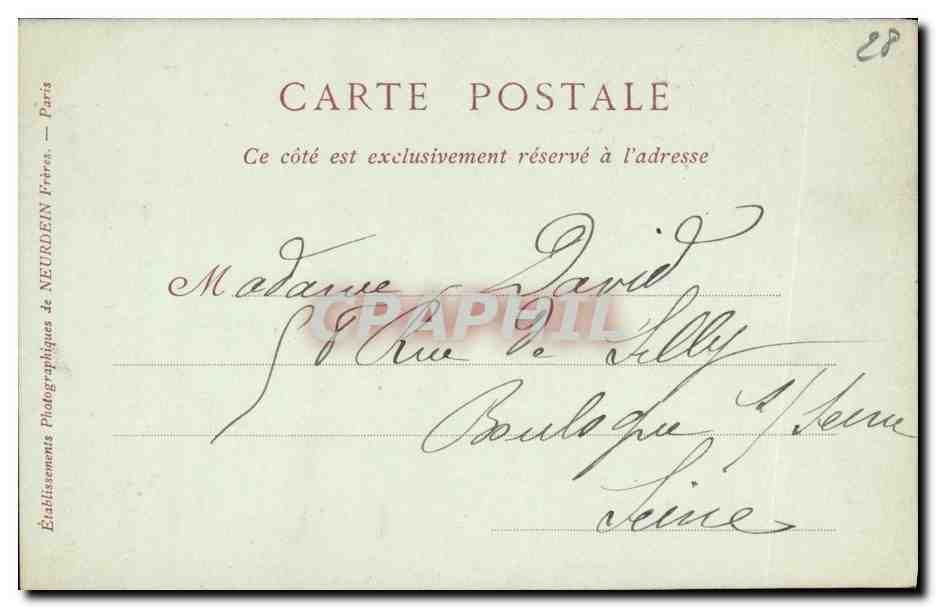 CPA Chartres La Maison du Porche Grenouillot — Verso