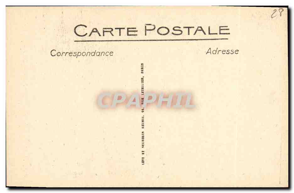 CPA Chartres Cathedrale Porte de la Chapelle Saint Piat — Verso