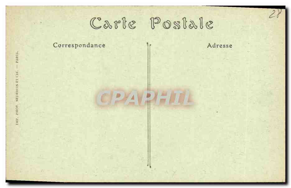 CPA Chartres Cathedrale Ancien Jube — Verso