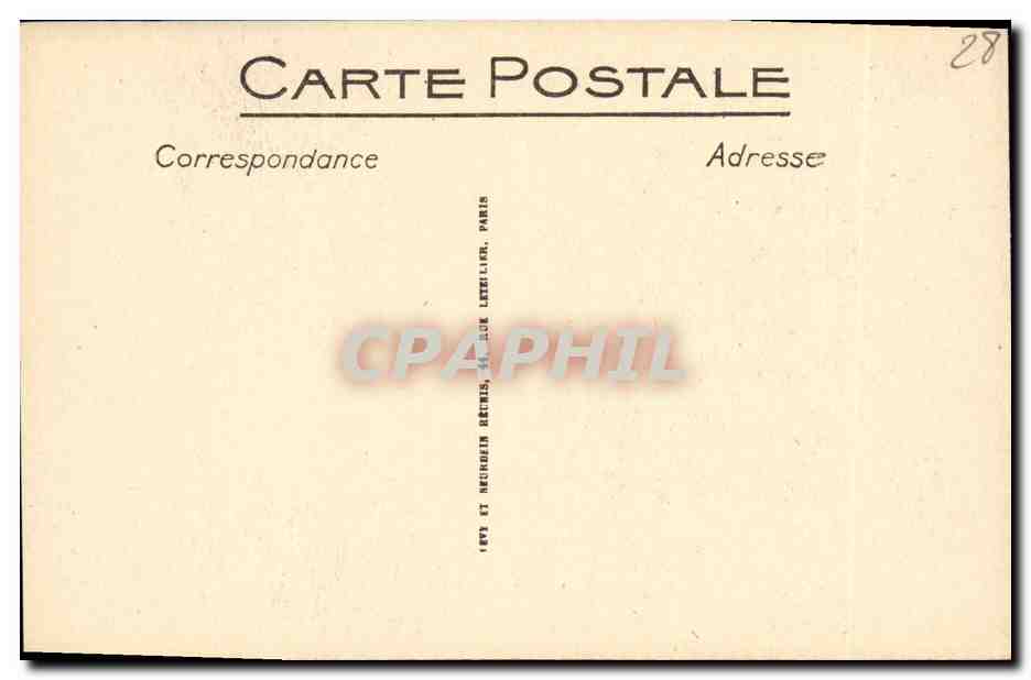 CPA Chartres Cathedrale La Vierge et L Enfant — Verso