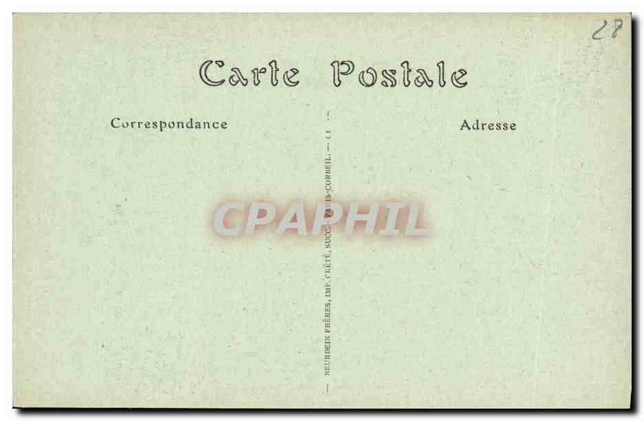 CPA Chartres Cathedrale Transept Sud et Rosace — Verso