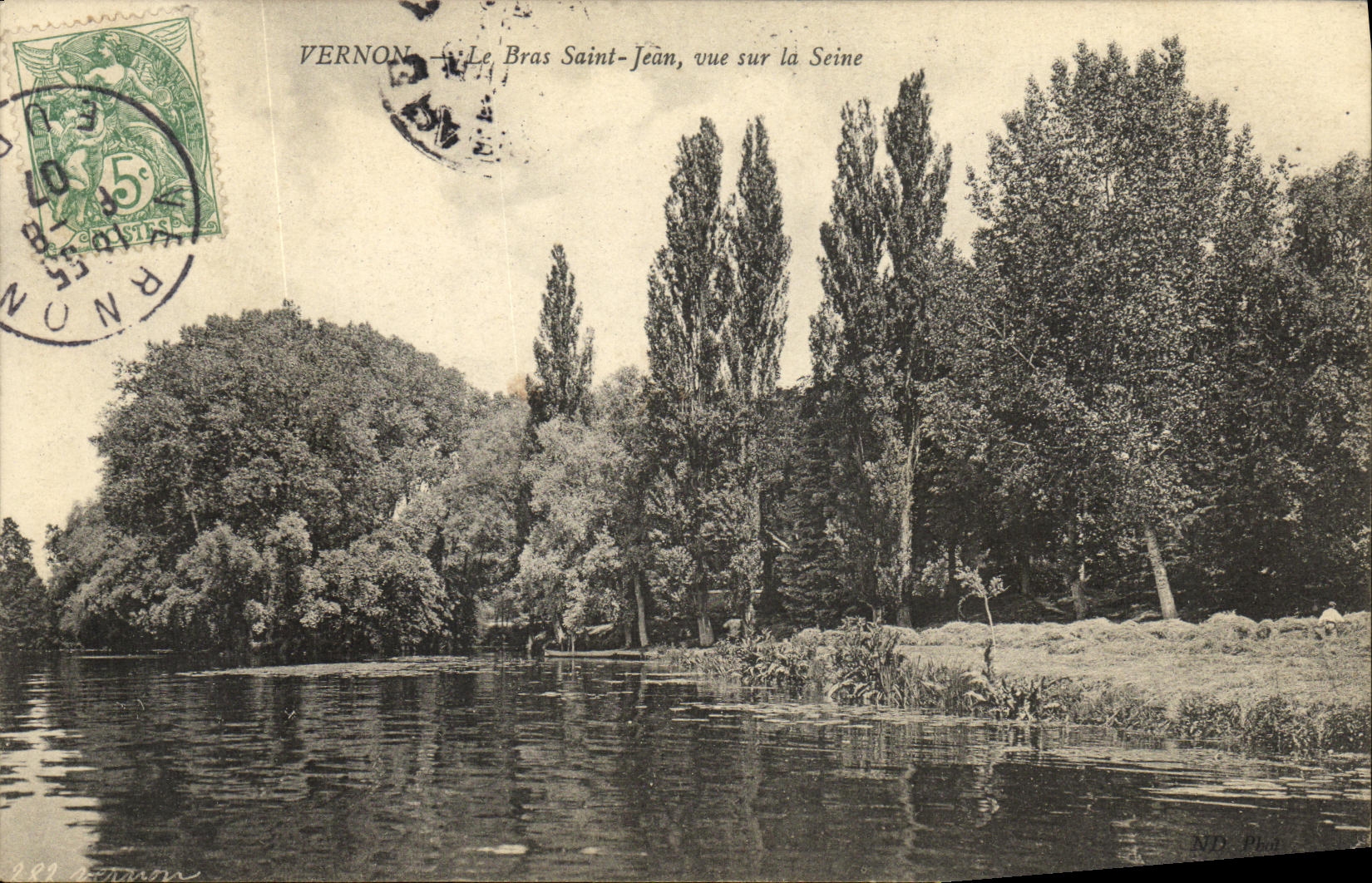 Vernon — Le Bras Saint-Jean, vue sur la Seine — ND. Pl. 882