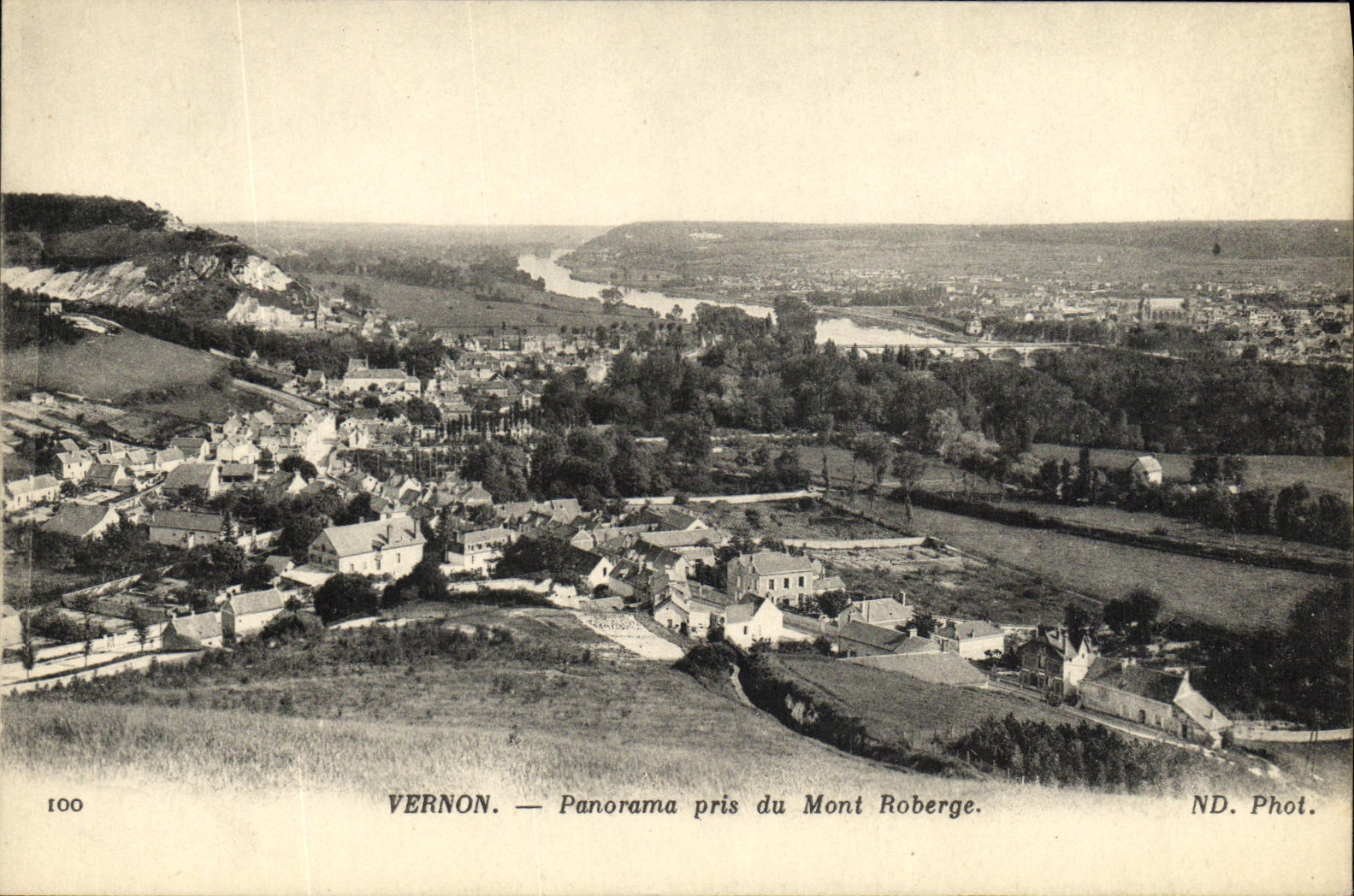 CPA Vernon Panorama pris du Mont Roberge