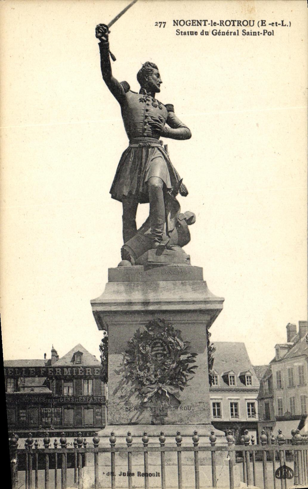 Estatua del General Saint-Pol — Nogent-le-Rotrou (E-et-L.) — Jules Renoult