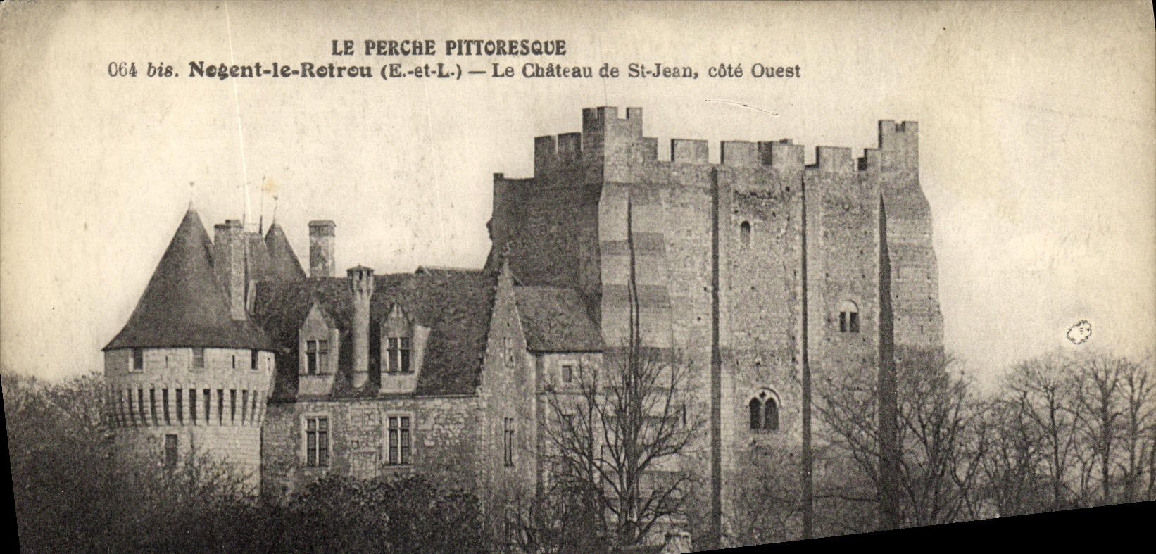 Le Perche Pittoresque — Castillo de St-Jean, lado Oeste — Négent-le-Rotrou (E-et-L.)