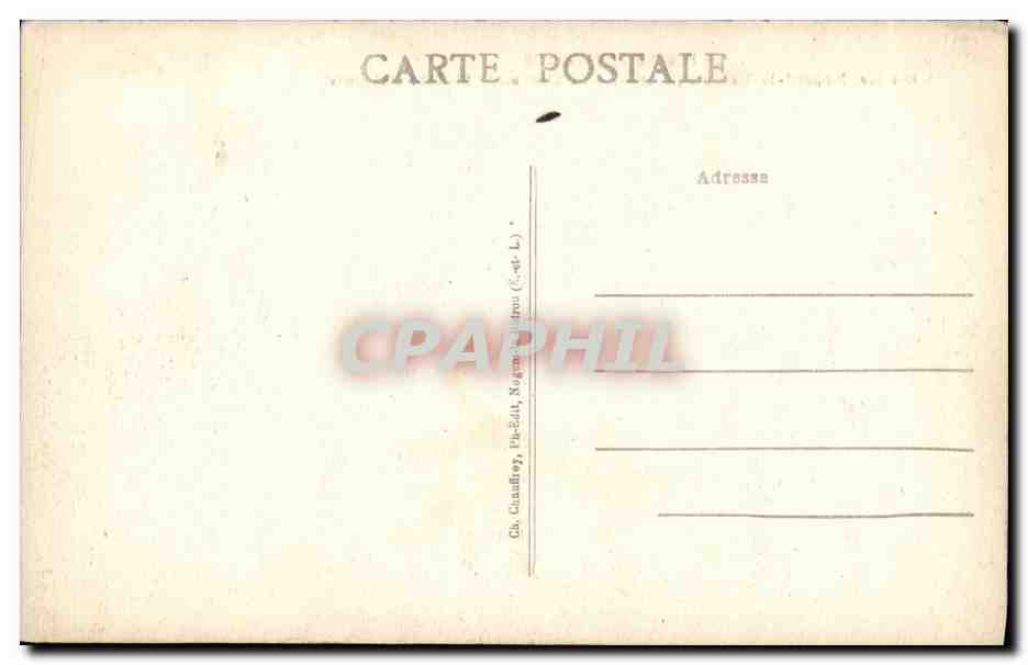 Le Perche Pittoresque — Castillo de St-Jean, lado Oeste — Négent-le-Rotrou (E-et-L.) — Reverso