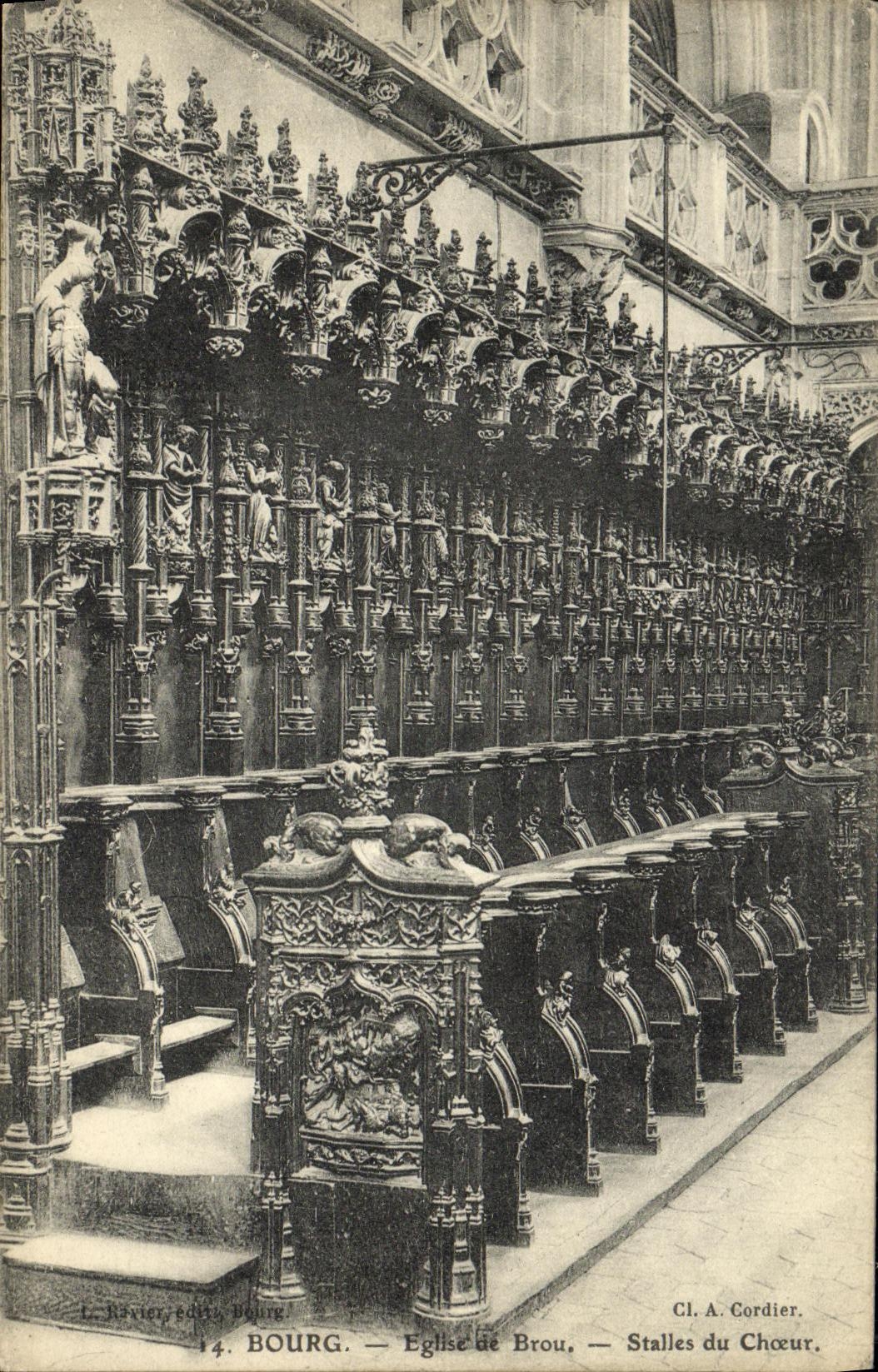 Bourg — Église de Brou — Stalles du Chœur — Cl. A. Cordier