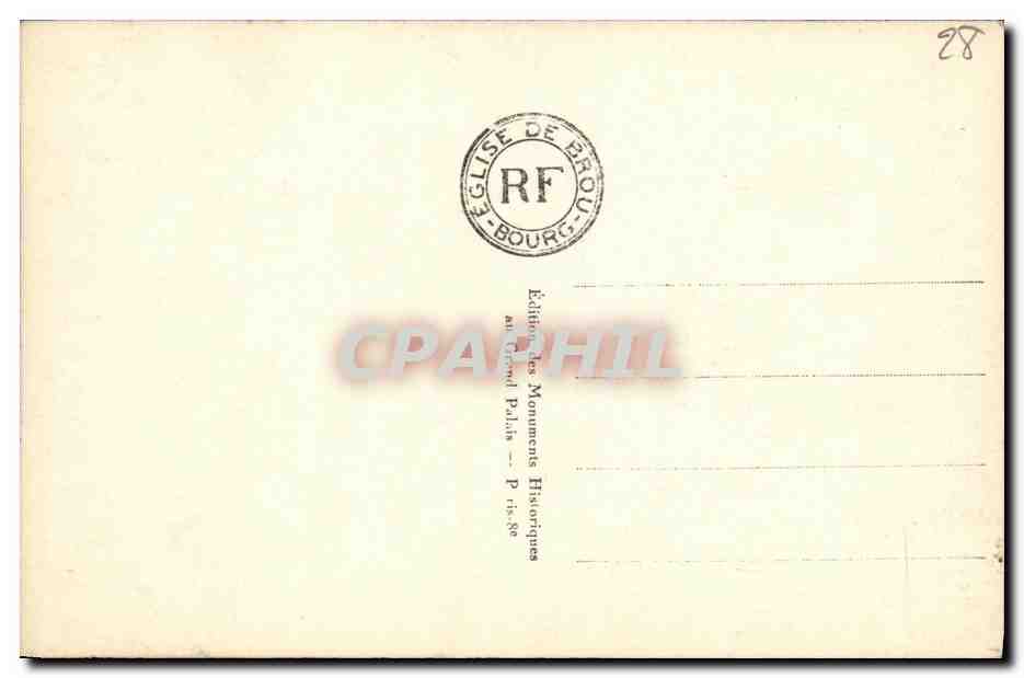 CPA Eglise de Brou L Annonciation Fragment de Retable — Verso