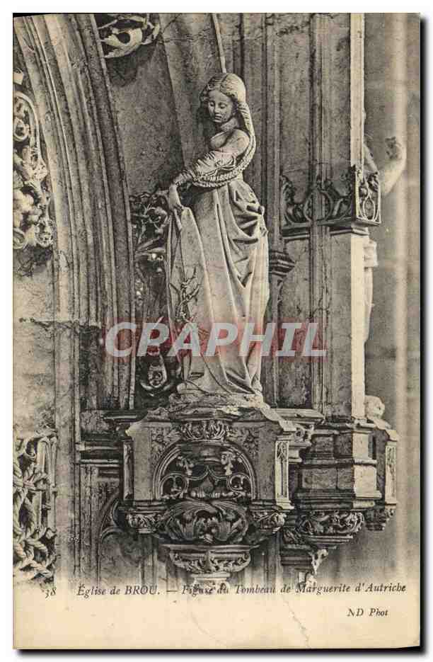 CPA Eglise de Brou Figure du tombeau de Marguerite d Autriche 