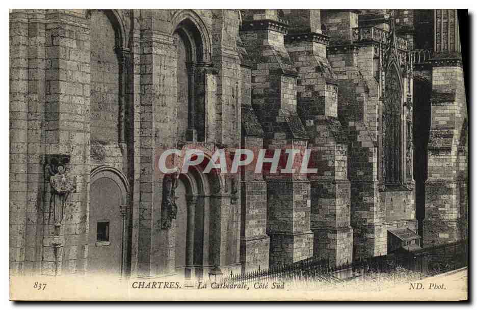 CPA Cathedrale de Chartres Cote Sud