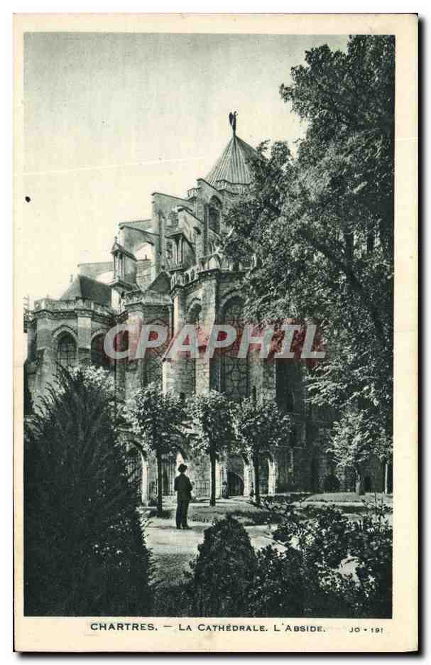 CPA Cathedrale de Chartres L Abside