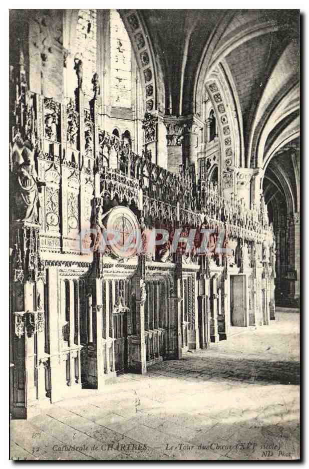 CPA Cathedrale de Chartres La tour du choeur