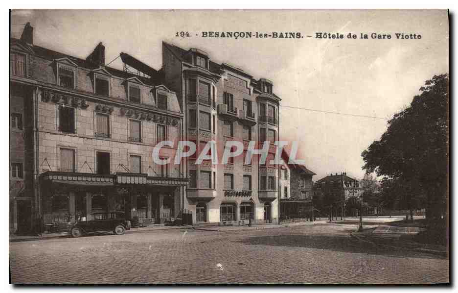 Besançon-les-Bains — Hôtels de la Gare Viotte — Éditions C. L. Besançon, n° 194