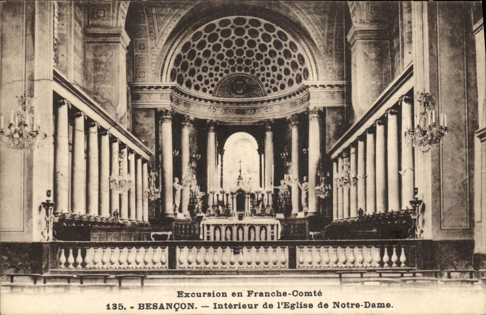 BESANÇON — Intérieur de l'Église de Notre-Dame — Excursion en Franche-Comté, n°135