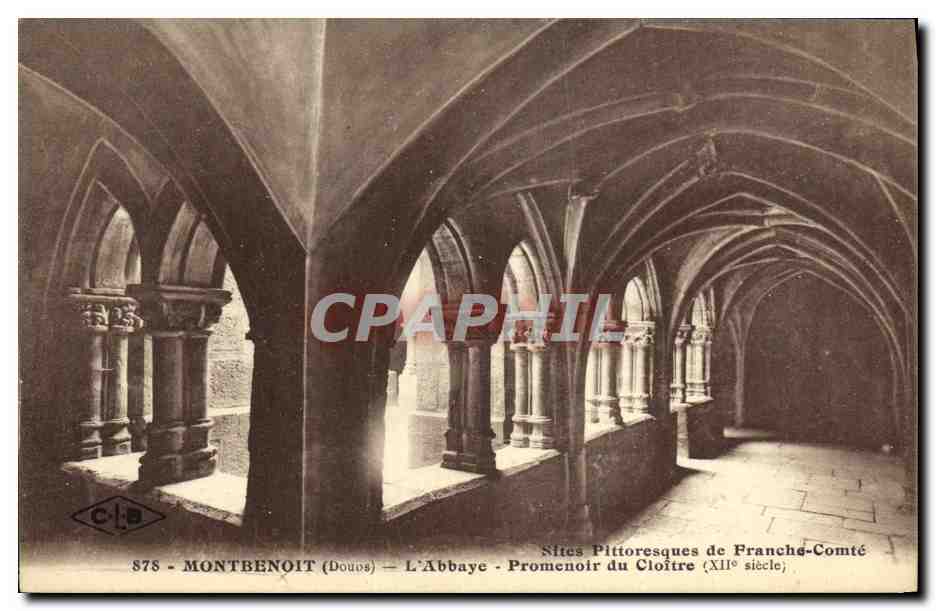 CPA Montbenot L Abbaye Promenoir du Cloitre