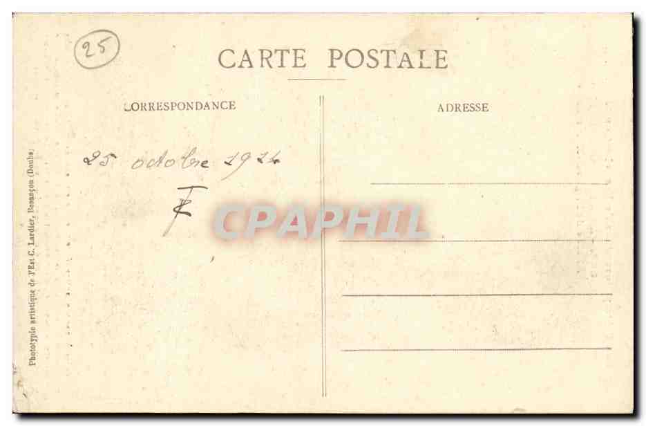 CPA Montbenot Abside de L Eglise Les Sites Pittoresques de Franche Comte — Rückseite