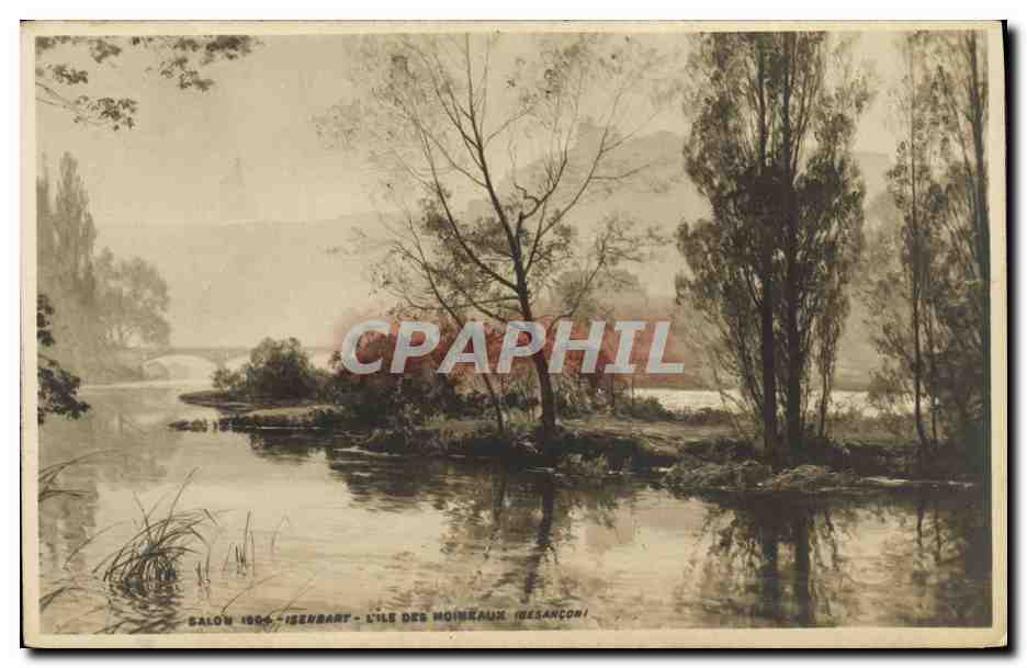 CPA Salon 1904 Isenbart L ile des moineaux Besancon