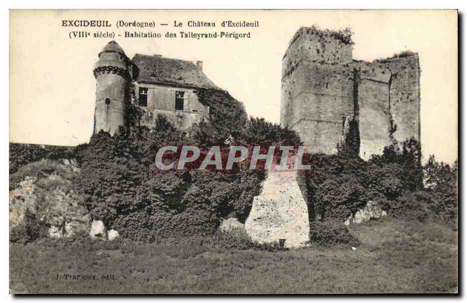 CPA Excideuil Le Chateau d Excideuil Habitation des Taileyrand Perigord