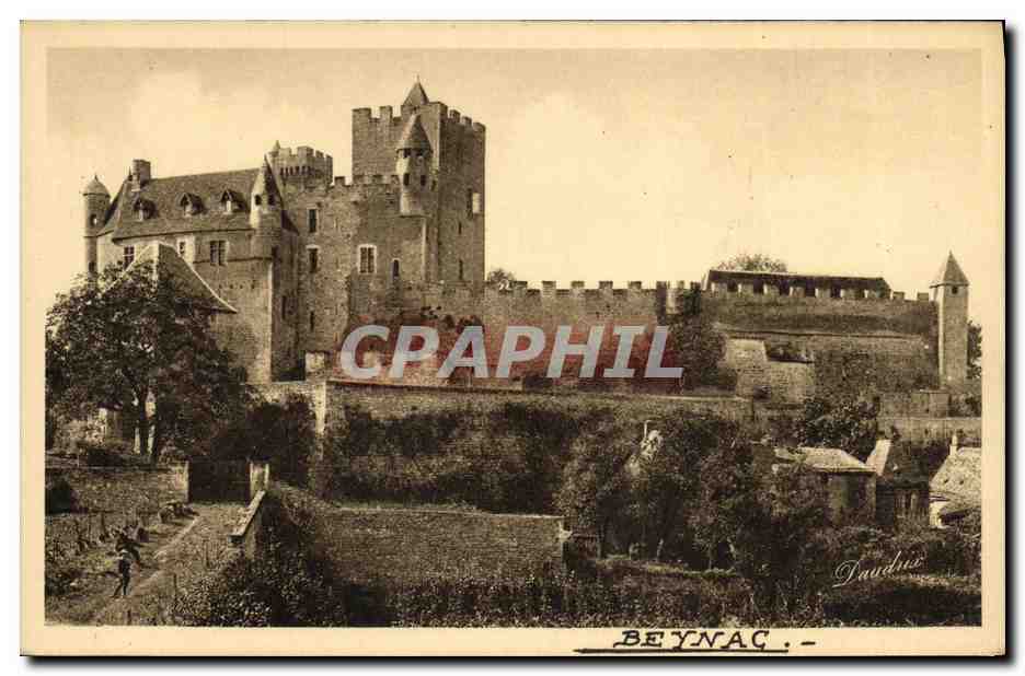 Beynac — Château féodal — P. Daudieu - Recto