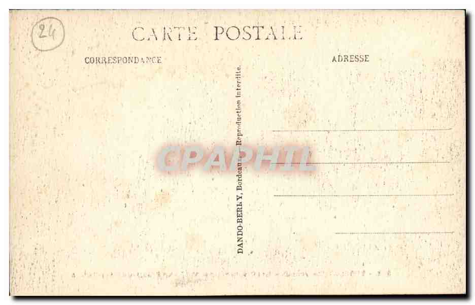Les Cloîtres (mon. hist.) — La Promenade des Moines — D.B. CADOUIN (Dordogne) — Reverso