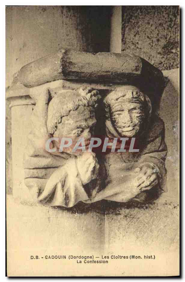 D.B. - CADOUIN (Dordogne) — The Cloisters (Historic Monument) — The Confession