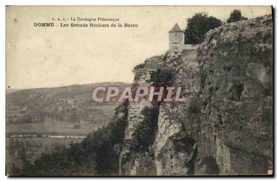 Domme - Les Grands Rochers de la Barre — F. D. S. La Dordogne Pittoresque