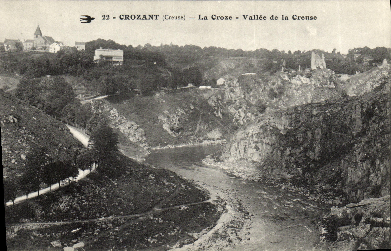 CPA Crozant La Croze Vallee de la Creuse