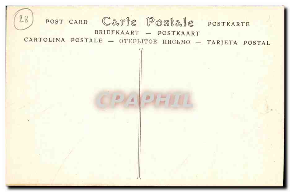 CPA Chartres Portail Sud de la Cathedrale — Verso