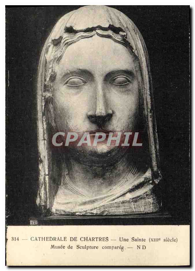 Cathédrale de Chartres — Une Sainte (XIIIe siècle) — Musée de Sculpture comparée