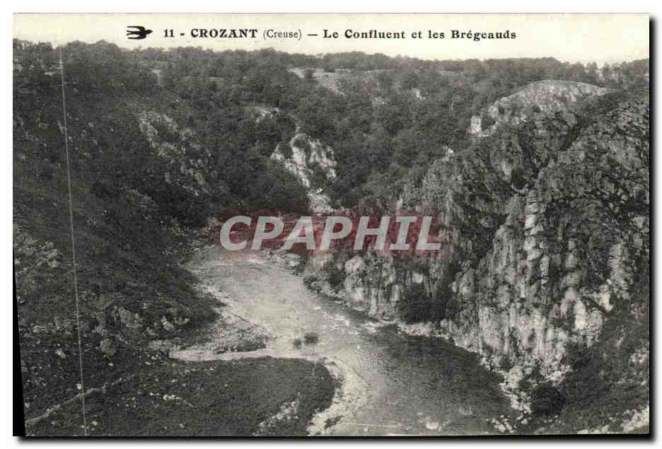 Crozant (Creuse) — Le Confluent et les Brégeauds — Éditeur inconnu, n° 11
