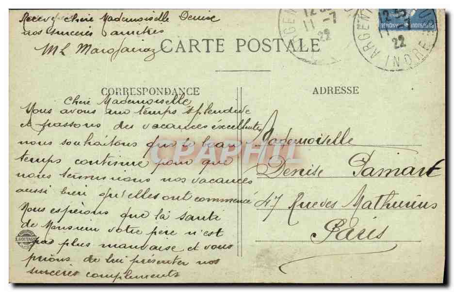 Crozant (Creuse) — Rochers de la Fileuse, Confluent de la Sédelle et de la Creuse — Reverso