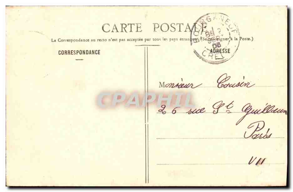 Pierre des neuf gradins dit ancien Tribunal romain — Pontarion (Creuse) — A. de Nussac, édit., Guéret, n° 180 — Reverso