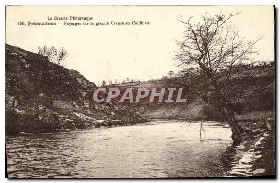 La Creuse Pittoresque — Paysages sur la grande Creuse au Confluent — Fresselines — n° 182