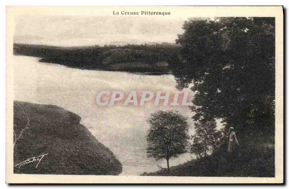 La Creuse Pittoresque — après la construction du barrage à Chambon — Collection G. et Fils