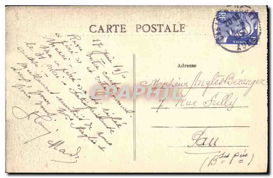 CPA Boussac Chateau sur un Rocher a pic Bord de la Petite Creuse — Reverso