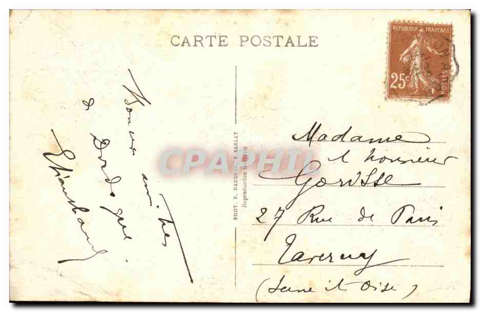 CPA Sarlat Ancienne Rue et Lanterne des Morts — Verso