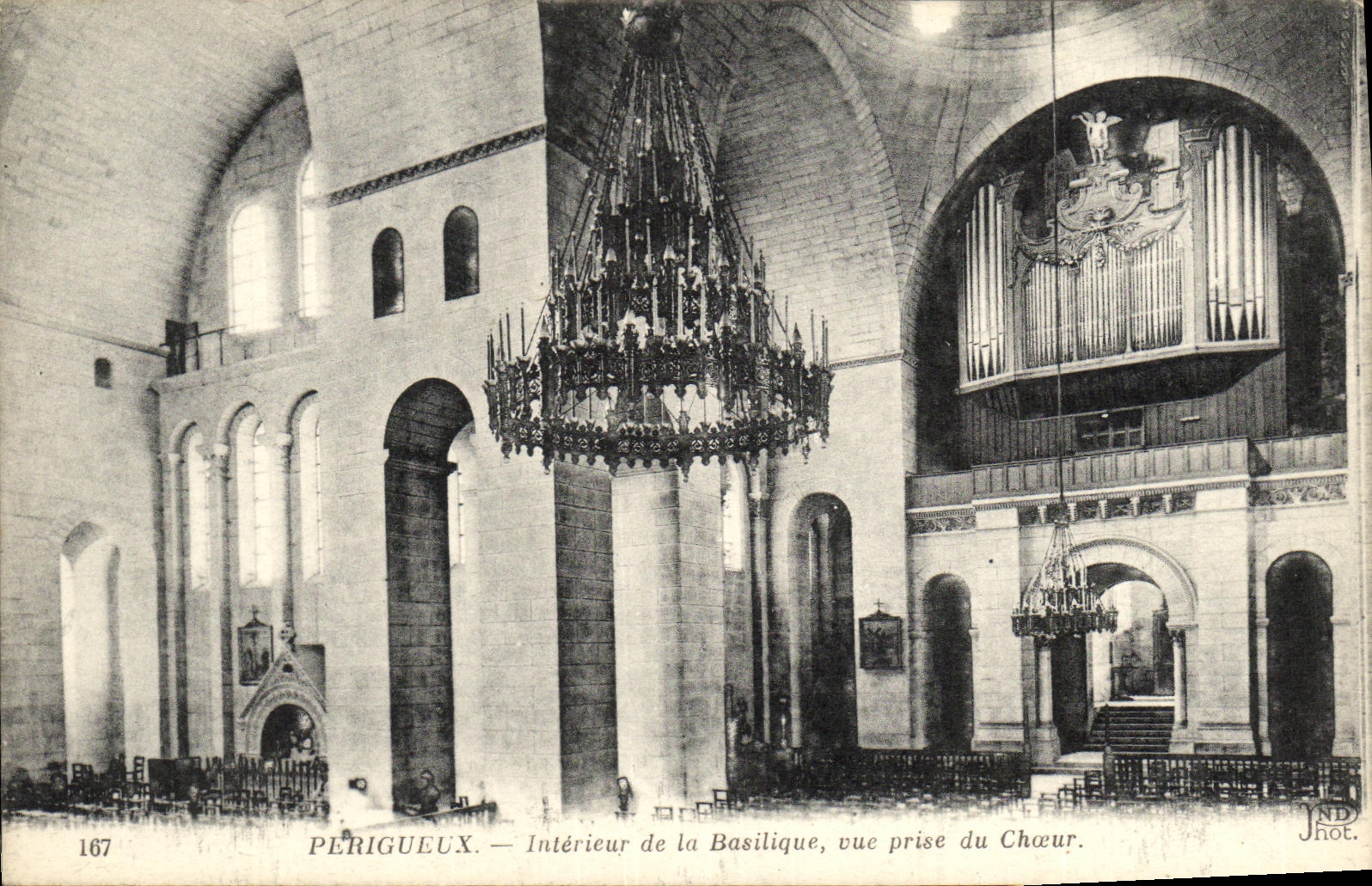 CPA Perigueux Interieur de la Basilique Vue Prise du Choeur Orgue